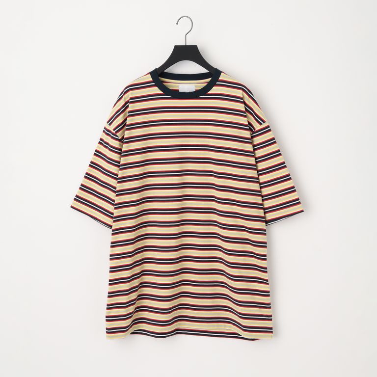 KANEMASA PHIL. / 36G Multi Border S/S Tee